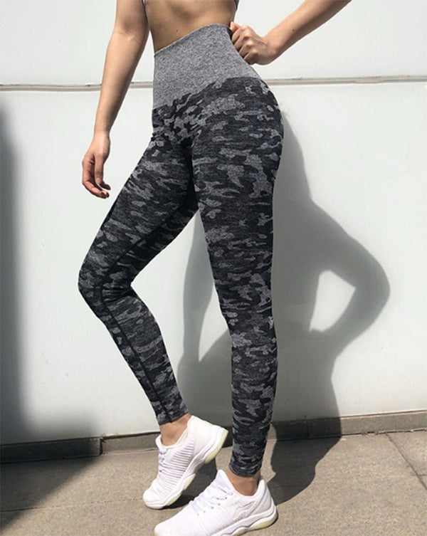 Camo Seamless Leggings High Waist Camouflag Yoga Pants Push Up Gym Sportwear Fitness Tights Running Leggins Workout Trousers - Vimost Shop