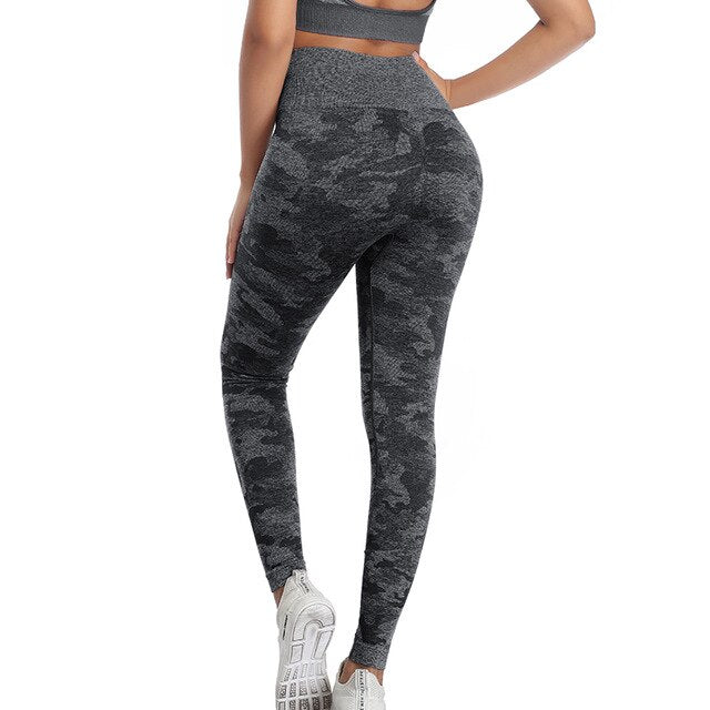 Camo Seamless Leggings High Waist Camouflag Yoga Pants Push Up Gym Sportwear Fitness Tights Running Leggins Workout Trousers - Vimost Shop