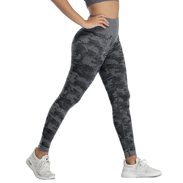 Camo Seamless Leggings High Waist Camouflag Yoga Pants Push Up Gym Sportwear Fitness Tights Running Leggins Workout Trousers - Vimost Shop