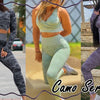 Camouflage Yoga Set Seamless Sportswear for Women Gym Fitness Clothing Booty Push Up Sport Leggings Long Sleeves Crop Tops Suit - Vimost Shop