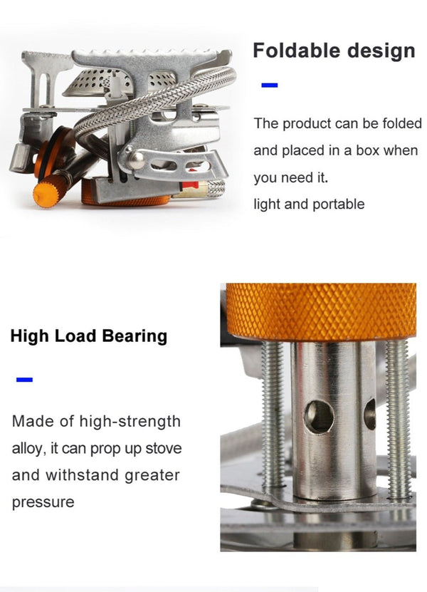 Camping Gas Stove Outdoor Tourist Burner Strong Fire Heater Tourism Cooker Survival Furnace Supplies Equipment Picnic - Vimost Shop