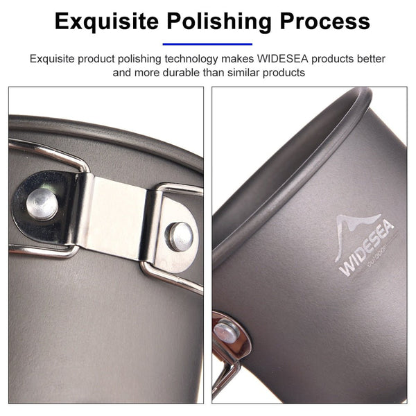 Camping Mug Outdoor Coffee Tea Aluminum Cup Tourism Tableware Picnic Cooking Supplies Equipment Tourist Trekking Hiking - Vimost Shop