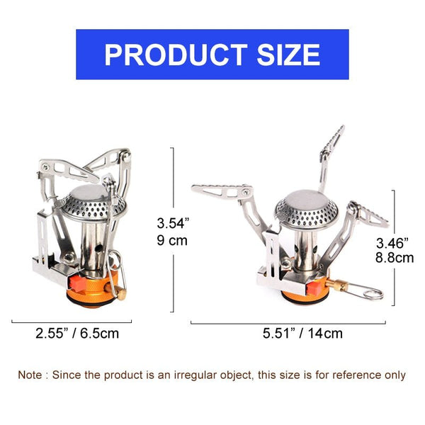 Camping One-piece Gas Stove Heater Tourist Burner Foldable Outdoor Picnic Kitchen Equipment Supplies Survival Furnace - Vimost Shop