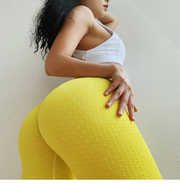 Candy Color Sports Leggings Women High Waist Yoga Pants - Vimost Shop