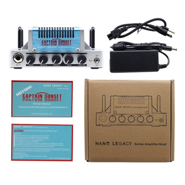 Captain Sunset High Gain Guitar Amp Head 5 Watts Class AB Amplifier with CAB SIM Phones/Line Output NLA-9 - Vimost Shop
