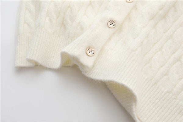 Cardigans For Women Beading Diamond Flower V-neck Autumn Outwear Cropped Tops - Vimost Shop