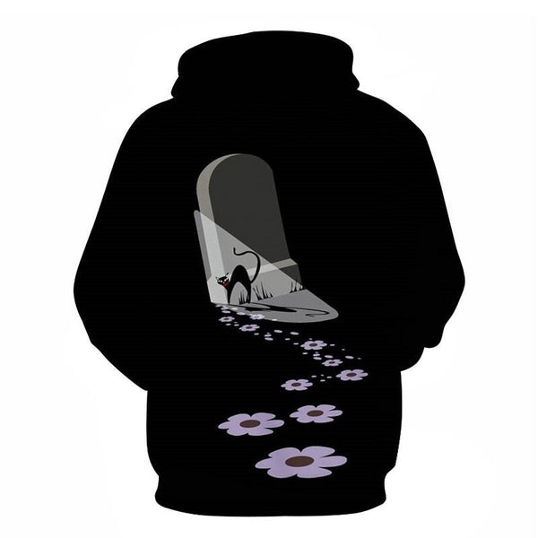 Cartoon kawaii hoodies 3D Printed Cat oversize Mens women's Sweatshirt Pullover Long Sleeve Hooded Sweatshirts Tops - Vimost Shop