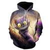 Cartoon kawaii hoodies 3D Printed Cat oversize Mens women's Sweatshirt Pullover Long Sleeve Hooded Sweatshirts Tops - Vimost Shop