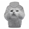 Cartoon kawaii hoodies 3D Printed Cat oversize Mens women's Sweatshirt Pullover Long Sleeve Hooded Sweatshirts Tops - Vimost Shop