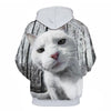Cartoon kawaii hoodies 3D Printed Cat oversize Mens women's Sweatshirt Pullover Long Sleeve Hooded Sweatshirts Tops - Vimost Shop