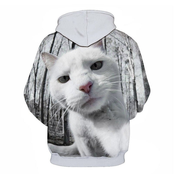Cartoon kawaii hoodies 3D Printed Cat oversize Mens women's Sweatshirt Pullover Long Sleeve Hooded Sweatshirts Tops - Vimost Shop
