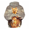 Cartoon kawaii hoodies 3D Printed Cat oversize Mens women's Sweatshirt Pullover Long Sleeve Hooded Sweatshirts Tops - Vimost Shop