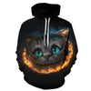 Cartoon kawaii hoodies 3D Printed Cat oversize Mens women's Sweatshirt Pullover Long Sleeve Hooded Sweatshirts Tops - Vimost Shop