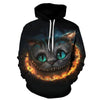 Cartoon kawaii hoodies 3D Printed Cat oversize Mens women's Sweatshirt Pullover Long Sleeve Hooded Sweatshirts Tops - Vimost Shop