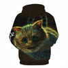 Cartoon kawaii hoodies 3D Printed Cat oversize Mens women's Sweatshirt Pullover Long Sleeve Hooded Sweatshirts Tops - Vimost Shop