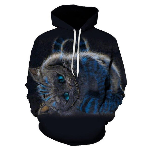 Cartoon kawaii hoodies 3D Printed Cat oversize Mens women's Sweatshirt Pullover Long Sleeve Hooded Sweatshirts Tops - Vimost Shop