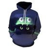 Cartoon kawaii hoodies 3D Printed Cat oversize Mens women's Sweatshirt Pullover Long Sleeve Hooded Sweatshirts Tops - Vimost Shop