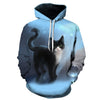 Cartoon kawaii hoodies 3D Printed Cat oversize Mens women's Sweatshirt Pullover Long Sleeve Hooded Sweatshirts Tops - Vimost Shop