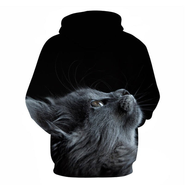 Cartoon kawaii hoodies 3D Printed Cat oversize Mens women's Sweatshirt Pullover Long Sleeve Hooded Sweatshirts Tops - Vimost Shop
