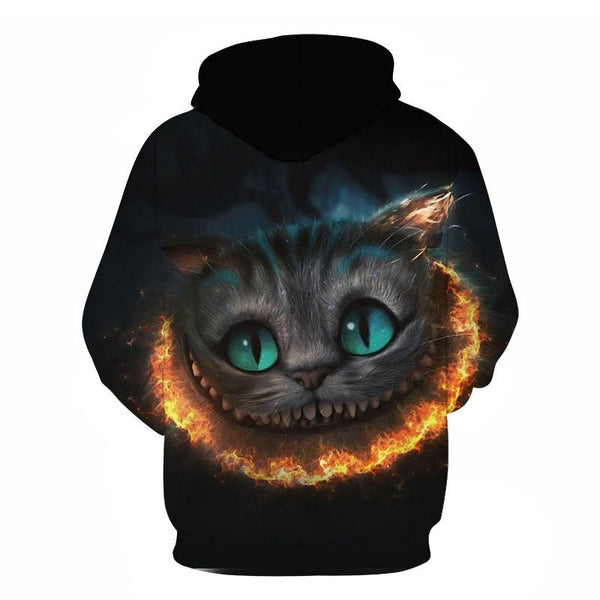 Cartoon kawaii hoodies 3D Printed Cat oversize Mens women's Sweatshirt Pullover Long Sleeve Hooded Sweatshirts Tops - Vimost Shop