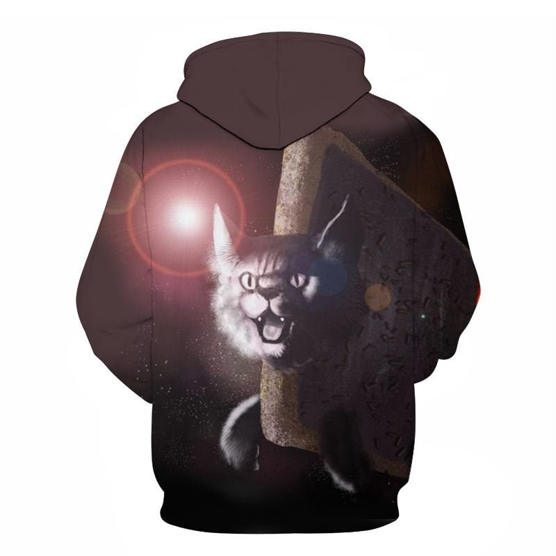 Cartoon kawaii hoodies 3D Printed Cat oversize Mens women's Sweatshirt Pullover Long Sleeve Hooded Sweatshirts Tops - Vimost Shop