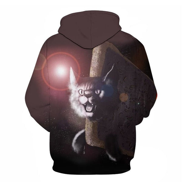 Cartoon kawaii hoodies 3D Printed Cat oversize Mens women's Sweatshirt Pullover Long Sleeve Hooded Sweatshirts Tops - Vimost Shop