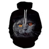 Cartoon kawaii hoodies 3D Printed Cat oversize Mens women's Sweatshirt Pullover Long Sleeve Hooded Sweatshirts Tops - Vimost Shop