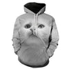 Cartoon kawaii hoodies 3D Printed Cat oversize Mens women's Sweatshirt Pullover Long Sleeve Hooded Sweatshirts Tops - Vimost Shop