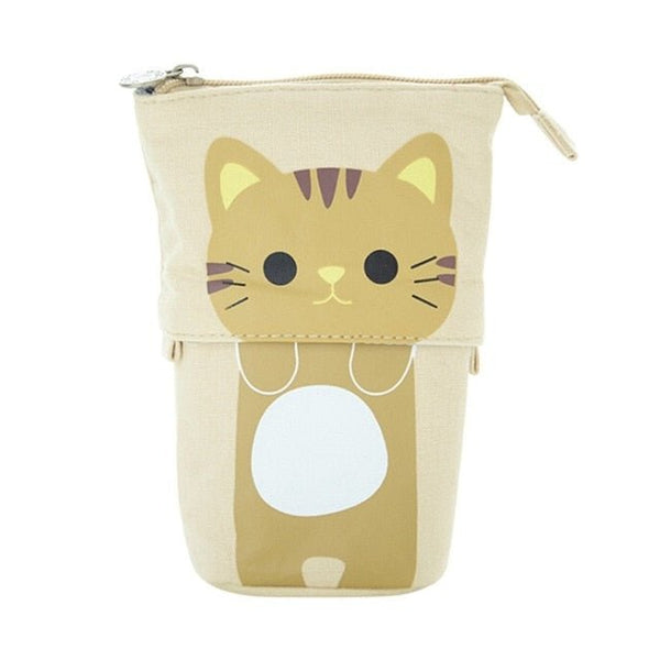 Cartoon Pencil Case Box Cute Telescopic Pencil Bag Stationery Box Portable Cosmetic Brush Bag Travel Container Organizers - Vimost Shop