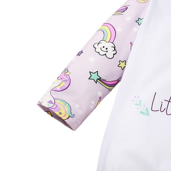 Cartoon Print Kids Girls Romper Autumn Long Sleeve O neck Baby Jumpsuit 2020 Cute Toddler Fall Clothing for Girls D30 - Vimost Shop