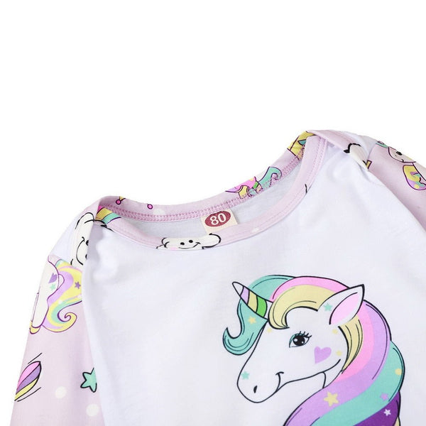 Cartoon Print Kids Girls Romper Autumn Long Sleeve O neck Baby Jumpsuit 2020 Cute Toddler Fall Clothing for Girls D30 - Vimost Shop