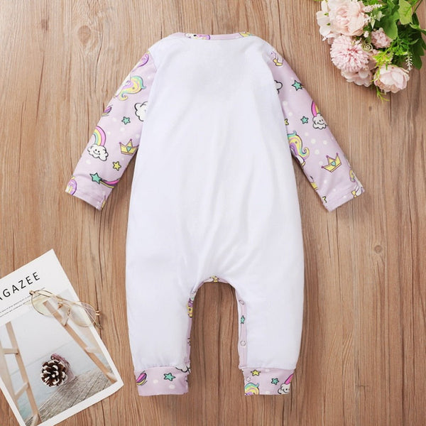 Cartoon Print Kids Girls Romper Autumn Long Sleeve O neck Baby Jumpsuit 2020 Cute Toddler Fall Clothing for Girls D30 - Vimost Shop
