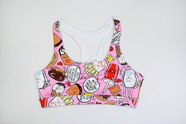 Cartoon Print Yoga Fitness Suits Tank Crop Top High Waist Pants Sportswear Fitness Tracksuit Running Sports Gym Workout Clothes - Vimost Shop