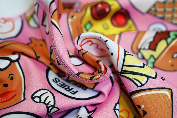 Cartoon Print Yoga Fitness Suits Tank Crop Top High Waist Pants Sportswear Fitness Tracksuit Running Sports Gym Workout Clothes - Vimost Shop