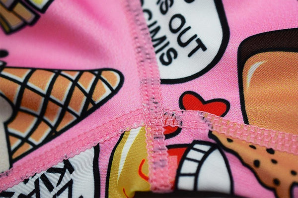 Cartoon Print Yoga Fitness Suits Tank Crop Top High Waist Pants Sportswear Fitness Tracksuit Running Sports Gym Workout Clothes - Vimost Shop