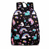 Cartoon Rainbow Unicorn Design Water Repellent Backpack - Vimost Shop