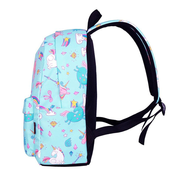 Cartoon Rainbow Unicorn Design Water Repellent Backpack - Vimost Shop