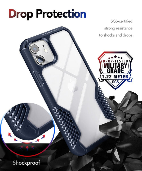 Case for iPhone 12 Mini 5.4 Inch Vanguard Armor Designed Durable Drop Protection Shockproof Phone Case for iPhone 12 Mini - Vimost Shop