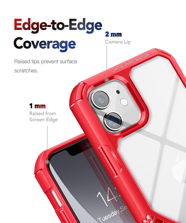 Case for iPhone 12 Mini 5.4 Inch Vanguard Armor Designed Durable Drop Protection Shockproof Phone Case for iPhone 12 Mini - Vimost Shop
