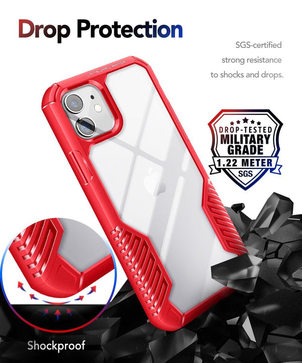 Case for iPhone 12 Mini 5.4 Inch Vanguard Armor Designed Durable Drop Protection Shockproof Phone Case for iPhone 12 Mini - Vimost Shop