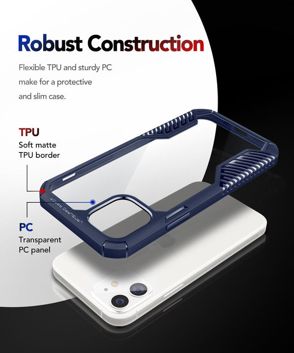 Case for iPhone 12 Mini 5.4 Inch Vanguard Armor Designed Durable Drop Protection Shockproof Phone Case for iPhone 12 Mini - Vimost Shop