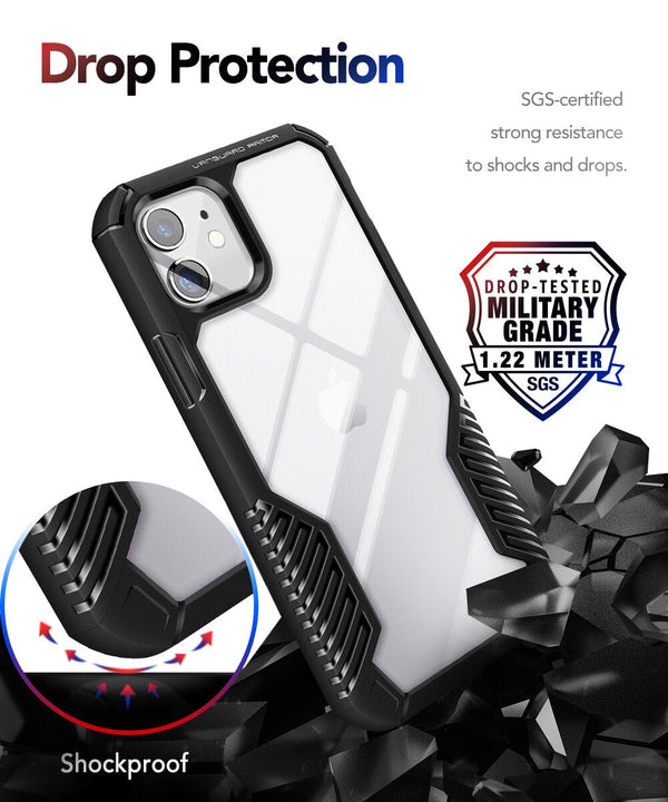 Case for iPhone 12 Mini 5.4 Inch Vanguard Armor Designed Durable Drop Protection Shockproof Phone Case for iPhone 12 Mini - Vimost Shop