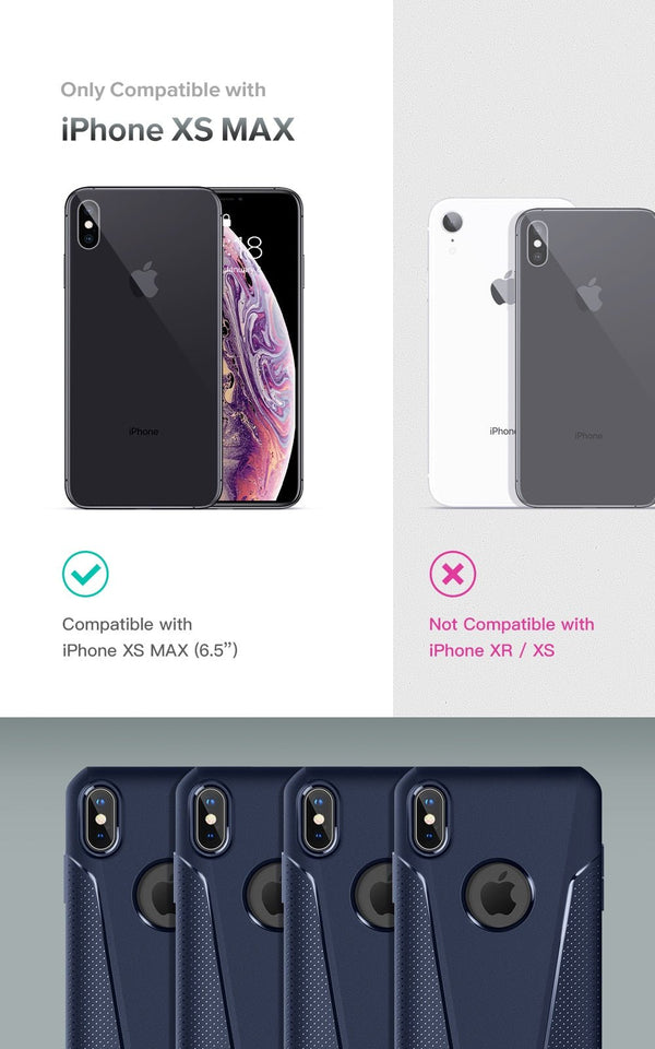 Case For iPhone Xs Max Case Anti-Slip Slim Shockproof Drop Protection Hybrid Matte Soft Phone Cover for iPhone Xs Max - Vimost Shop