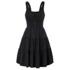 Casual Dresses Women Square Neck Short Dress Sexy Elegant Wide Straps Smocked Tiered Pure Color Pleated Summer Lady A-Line Dress - Vimost Shop
