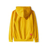 Casual Funny Mona Lisa Smoking Print Yellow Hoodies Tops Hip Hop Sweatshirts Pullover Hooded Streetwear Fleece Hoodie - Vimost Shop