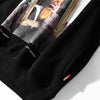 Casual Funny Mona Lisa Smoking Print Yellow Hoodies Tops Hip Hop Sweatshirts Pullover Hooded Streetwear Fleece Hoodie - Vimost Shop