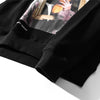 Casual Funny Mona Lisa Smoking Print Yellow Hoodies Tops Hip Hop Sweatshirts Pullover Hooded Streetwear Fleece Hoodie - Vimost Shop
