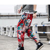 Casual Male Streetwear Harem Pants Men Joggers Elastic Waist Ankle-length Pant Sweatpants Print Beach Pants Loose - Vimost Shop