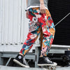 Casual Male Streetwear Harem Pants Men Joggers Elastic Waist Ankle-length Pant Sweatpants Print Beach Pants Loose - Vimost Shop