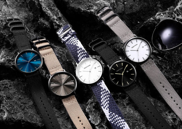 Casual Quartz Watches Men's Fabric Slim Ultra Thin Simple Analog Japan Quartz Wristwatches Unisex Clock Male - Vimost Shop